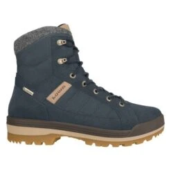 Lowa Winterstiefel Isarco III Mid GTX (Veloursleder, Wasserdicht) Navyblau Herren