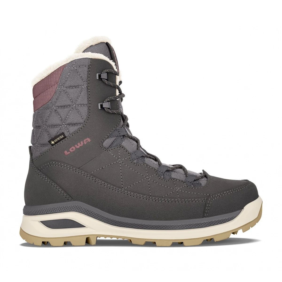 Lowa Winterstiefel Ottawa GTX (Veloursleder, Wasserdicht) Anthrazitgrau/altrosa Damen 1 Lowa Winterstiefel Ottawa GTX (Veloursleder, Wasserdicht) Anthrazitgrau/altrosa Damen