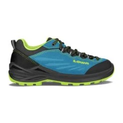 Lowa Multifunktionsschuhe Delago GTX Low (wasserdicht, Veloursleder) Türkis/limone Kinder