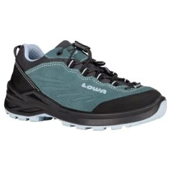Lowa Wanderschuhe Delago Low GTX SL (Multifunktion, Wasserdicht) Petrol/eisblau Kinder -Günstiges Draussen Herz Geschäft Lowa 640066 7442 DELAGO GTX LO JUNIOR SL 2023 Schuh203 1200x1200 1