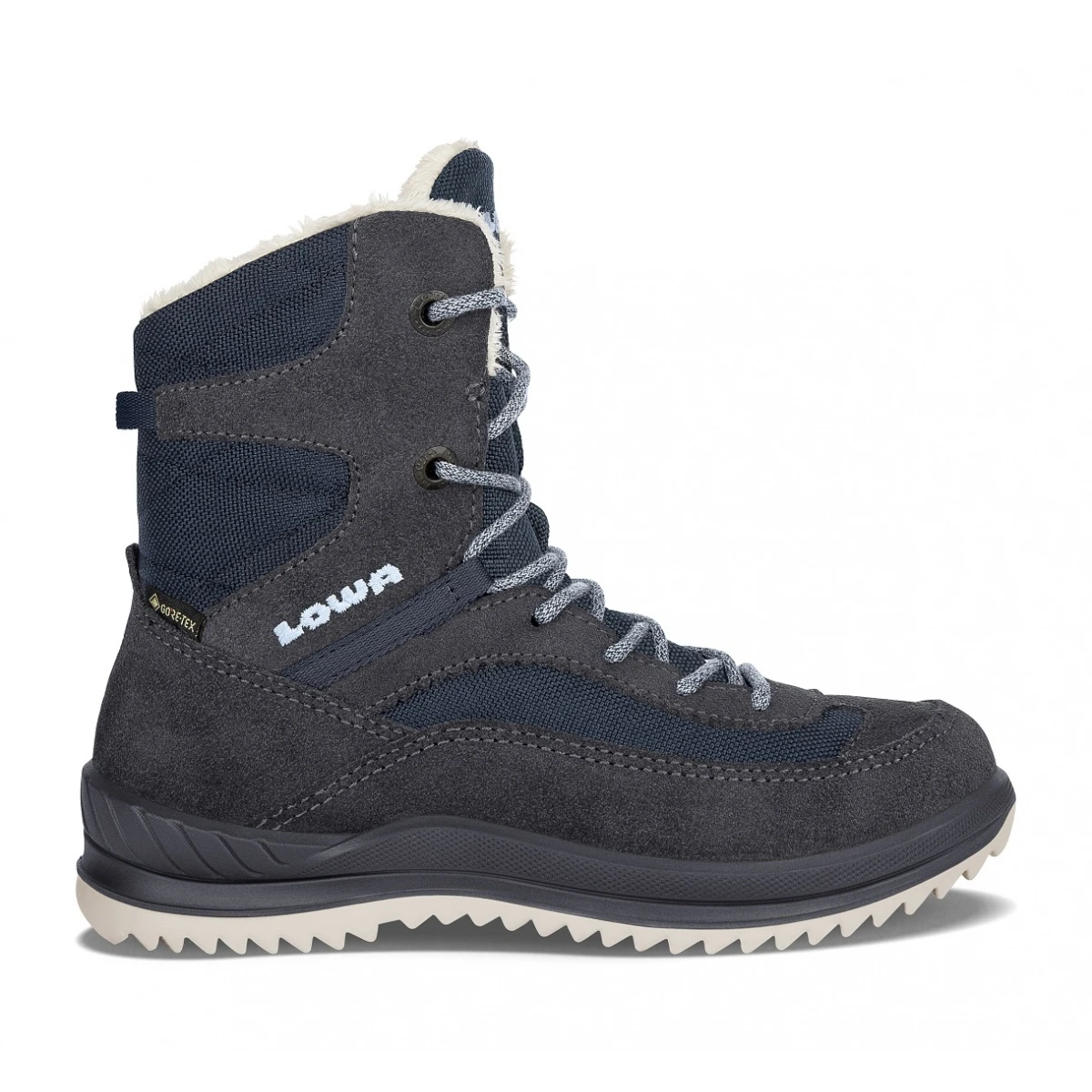 Lowa Winterstiefel Ella GTX (Veloursleder, Wasserdicht) Navy/eisblau Mädchen 1 Lowa Winterstiefel Ella GTX (Veloursleder, Wasserdicht) Navy/eisblau Mädchen