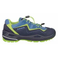 Lowa Multifunktionsschuhe Robin EVO GTX Low (wasserdicht, Veloursleder) Navyblau/limone Kinder
