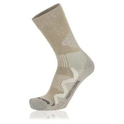 Lowa Wandersocke Crew 3-Season Pro (Baumwolle, Hoher Tragekomfort) Desert Beige - 1 Paar