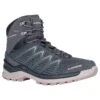 Lowa Wander-Travelschuhe Innox Pro Mid GTX (All-Terrain, Synthetik/Textil, Wasserdicht) Stahlblau/rose Damen