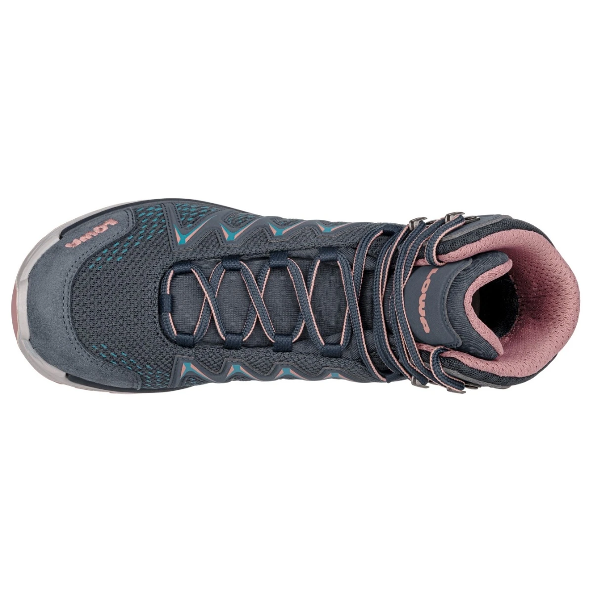 Lowa Wander-Travelschuhe Innox Pro Mid GTX (All-Terrain, Synthetik/Textil, Wasserdicht) Stahlblau/rose Damen 3 Lowa Wander-Travelschuhe Innox Pro Mid GTX (All-Terrain, Synthetik/Textil, Wasserdicht) Stahlblau/rose Damen – Bild 3