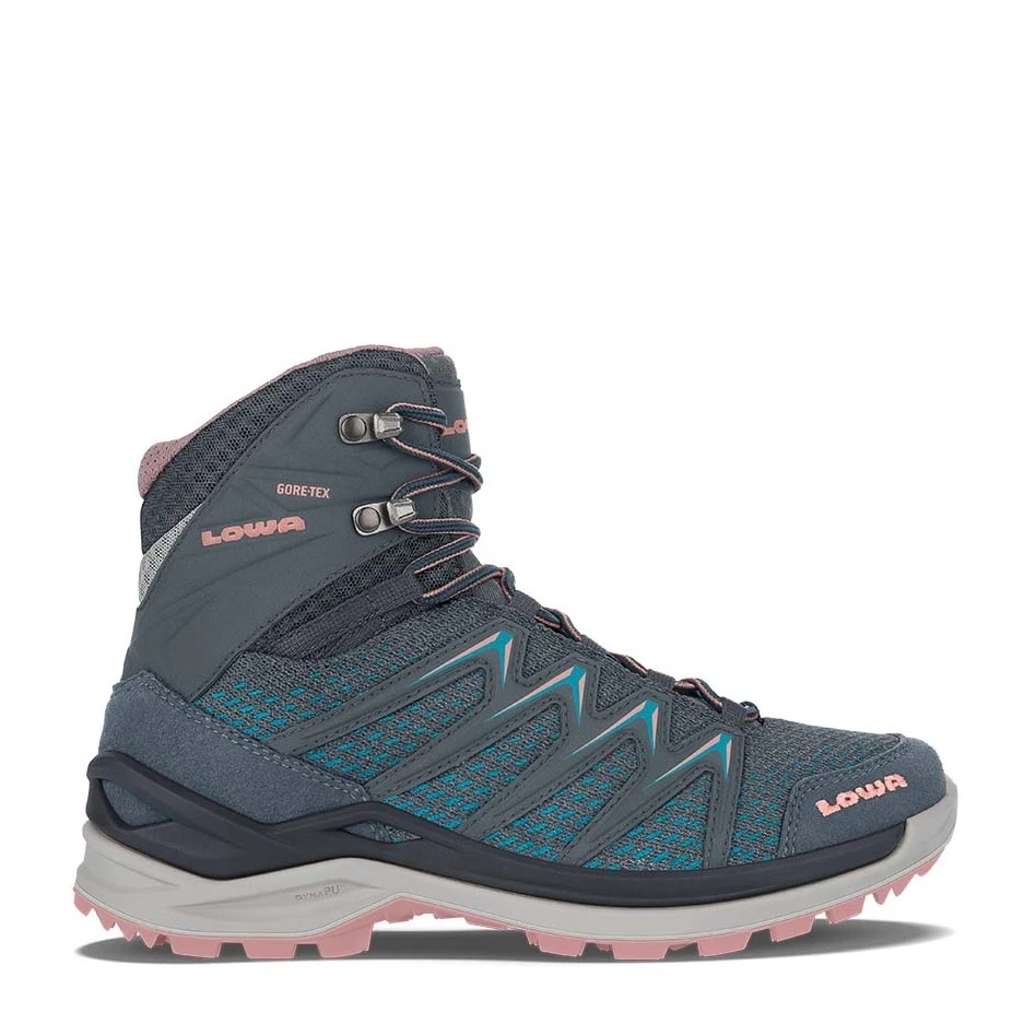 Lowa Wander-Travelschuhe Innox Pro Mid GTX (All-Terrain, Synthetik/Textil, Wasserdicht) Stahlblau/rose Damen 4 Lowa Wander-Travelschuhe Innox Pro Mid GTX (All-Terrain, Synthetik/Textil, Wasserdicht) Stahlblau/rose Damen – Bild 4