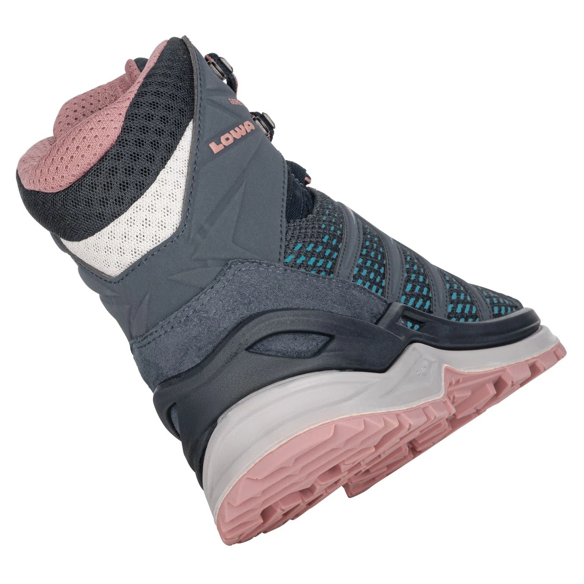 Lowa Wander-Travelschuhe Innox Pro Mid GTX (All-Terrain, Synthetik/Textil, Wasserdicht) Stahlblau/rose Damen 5 Lowa Wander-Travelschuhe Innox Pro Mid GTX (All-Terrain, Synthetik/Textil, Wasserdicht) Stahlblau/rose Damen – Bild 5