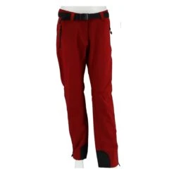 Maier Sports Outdoor-Softshellhose Tech (winddicht/wasserabweisend) Lang Rot Damen