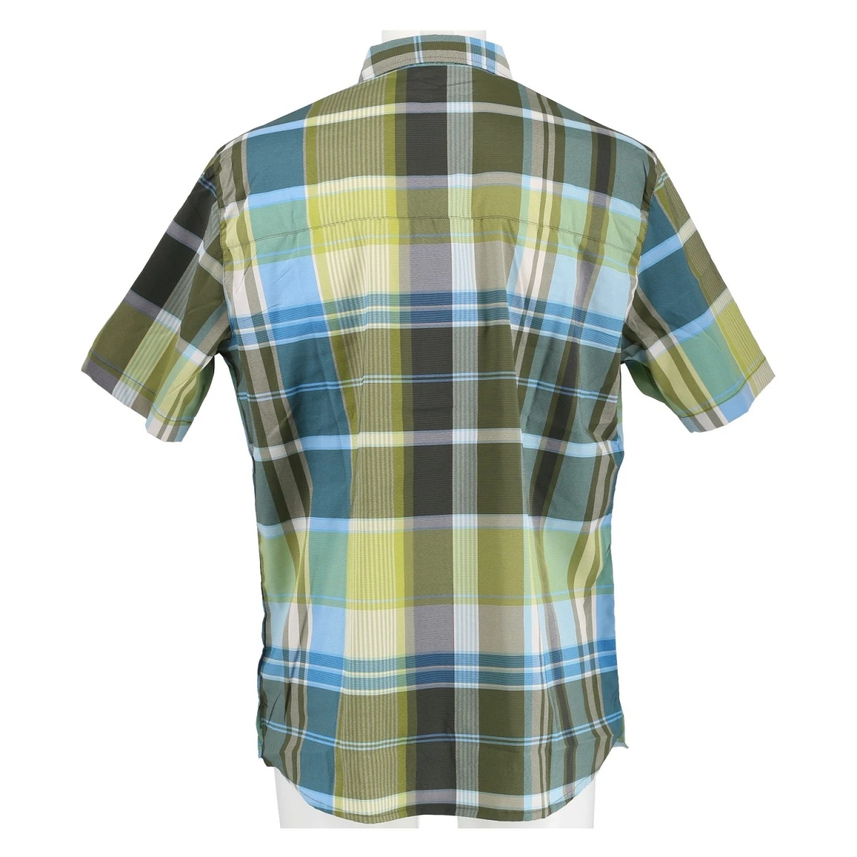 Maier Sports Kurzarmhemd Errki Blau/grün Herren 2 Maier Sports Kurzarmhemd Errki Blau/grün Herren – Bild 2