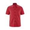 Maier Sports Kurzarmhemd Uldis Rot Herren