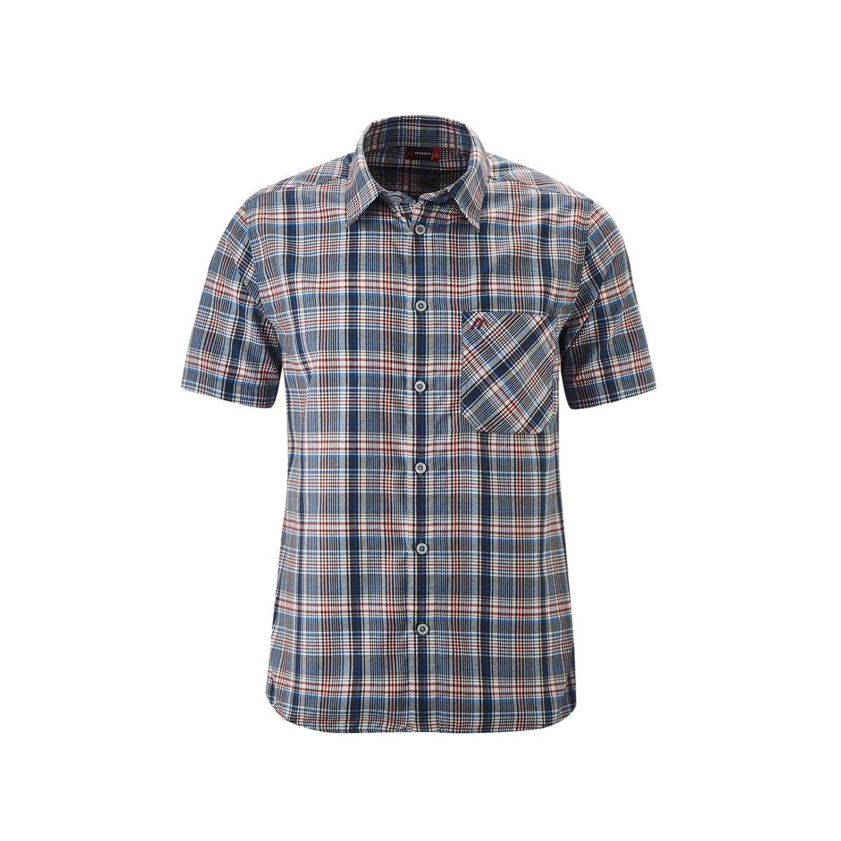 Maier Sports Kurzarmhemd Blau/rot Herren 1 Maier Sports Kurzarmhemd Blau/rot Herren