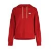Maloja Kapuzenpullover Organic Sweat Hoody (Bio-Baumwolle) Rot Damen