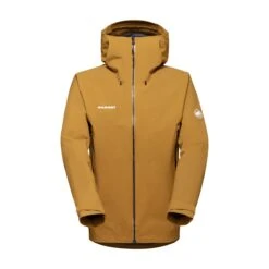 Mammut Ganzjahres-Wanderjacke Crater Pro Hardshell Mit Kapuze (wasserdicht, Robust, Langlebig) Gelbbraun Herren -Günstiges Draussen Herz Geschäft Mammut 1010 28380 7502 Crater Pro HS Jacke205 1200x1200 1