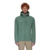 Mammut Ganzjahres-Softshelljacke Ultimate Comfort SO Hooded (winddicht) Jadegrün Herren