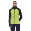 Mammut Fleecejacke Aconcagua ML (Midlayer) Mit Kapuze Limegrün/marineblau Herren
