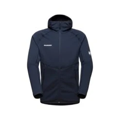 Mammut Fleecejacke Aconcagua ML (Midlayer) Mit Kapuze Marineblau Herren -Günstiges Draussen Herz Geschäft Mammut 1014 04280 5118 Aconcagua ML Jacke201 1200x1200 1