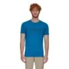 Mammut Wander-Tshirt Core Logo (recyceltes Polyester, Organische Baumwolle) Dunkelblau Herren