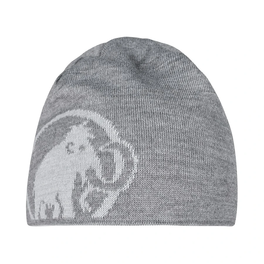 Mammut Mütze (Beanie) Logo (beidseitig Tragbar) Hellgrau/granit 4 Mammut Mütze (Beanie) Logo (beidseitig Tragbar) Hellgrau/granit – Bild 4