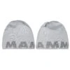 Mammut Mütze (Beanie) Logo (beidseitig Tragbar) Hellgrau/granit