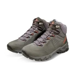 Mammut Wanderschuhe Nova Mid IV Nubukleder (All-Terrain, Leder-Innenfutter) Schwarz/rot Damen