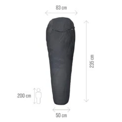 Millet Schlafsack Bivy Bag (Biwaksack - Wasserdicht Und Atmungsaktiv) Asphaltgrau