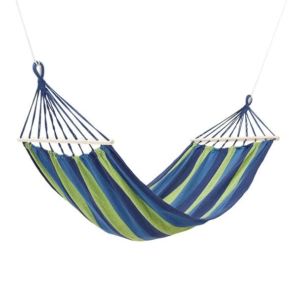 Nils Camp Hängematte NC9001 (mit Holzstab, Haltbar, Leicht Aufzuhängen) Dunkelblau/grün 200x120cm 7 Nils Camp Hängematte NC9001 (mit Holzstab, Haltbar, Leicht Aufzuhängen) Dunkelblau/grün 200x120cm – Bild 7