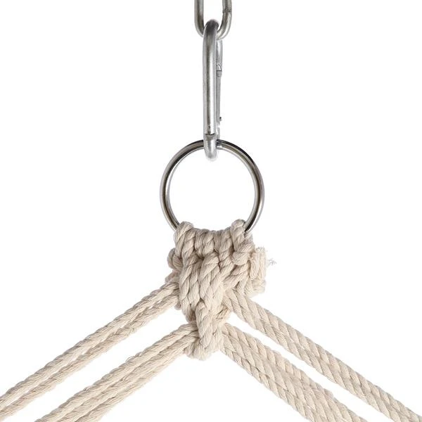 Nils Camp Hängesessel NC3102 (Holzbalken, TC-Material, Max. Nutzergewicht 120kg) Blau 46x90cm 4 Nils Camp Hängesessel NC3102 (Holzbalken, TC-Material, Max. Nutzergewicht 120kg) Blau 46x90cm – Bild 4