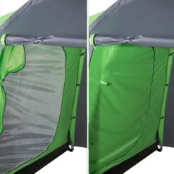 Nils Camp Campingzelt Highland NC6031 - Wasserabweisend, 2 Eingänge, Für 6 Personen - Grau/lime -Günstiges Draussen Herz Geschäft Nils Camp CampingZelt 6Personen NC6031 4 600x600 1