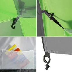 Nils Camp Campingzelt Highland NC6031 - Wasserabweisend, 2 Eingänge, Für 6 Personen - Grau/lime -Günstiges Draussen Herz Geschäft Nils Camp CampingZelt 6Personen NC6031 6 600x600 1