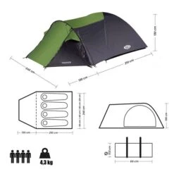 Günstiges Draussen Herz Geschäft -Günstiges Draussen Herz Geschäft Nils Camp CampingZelt Trekker 4Personen NC6012 4 600x600 1