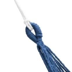 Nils Camp Hängematte NC9003 (Baumwoll-/Polyestermix, Haltbar, Leicht Aufzuhängen) Blau/weiss 200x120cm -Günstiges Draussen Herz Geschäft Nils Camp NC9003 Haengematte 8 600x600 1