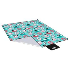 Nils Camp Picknickdecke NC8015 (Motiv Hund) Hellblau 200x200cm -Günstiges Draussen Herz Geschäft Nils Camp Picknicdecke NC8015 4 600x600 1