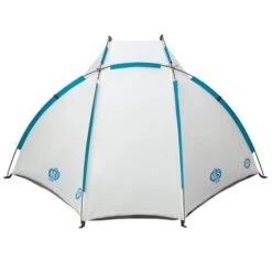 Nils Camp Strandmuschel NC3039 (UV-Schutz, Selbstaufbauend) Für Die Familie Weiss/grau - 105x210x110cm -Günstiges Draussen Herz Geschäft Nils Camp Strandmuschel NC3039 grau 3 600x600 1
