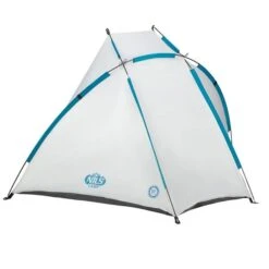 Nils Camp Strandmuschel NC3039 (UV-Schutz, Selbstaufbauend) Für Die Familie Weiss/grau - 105x210x110cm -Günstiges Draussen Herz Geschäft Nils Camp Strandmuschel NC3039 grau 8 600x600 1