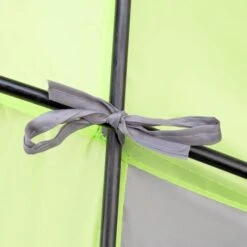 Nils Camp Strandmuschel NC3039 (UV-Schutz, Selbstaufbauend) Für Die Familie Grün/grau - 105x210x110cm -Günstiges Draussen Herz Geschäft Nils Camp Strandmuschel NC3039 gruen 5 600x600 1