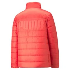 Puma Winterjacke Essential Plus Padded (wattiert, Warm, Wasserabweisend) Lachsrot Damen -Günstiges Draussen Herz Geschäft PUMA 849398 35 Essential Jacke204 1024x1024 1