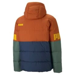 Puma Daunen-Winterjacke Power Hooded Down Puffer Orange/blau/grün Herren -Günstiges Draussen Herz Geschäft PUMA 849335 64 Power Hooded Puffer205 1024x1024 1