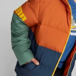 Puma Daunen-Winterjacke Power Hooded Down Puffer Orange/blau/grün Herren -Günstiges Draussen Herz Geschäft PUMA 849335 64 Power Hooded Puffer206 1024x1024 1