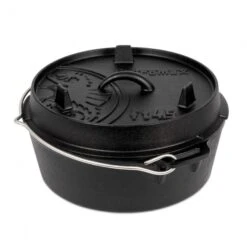 Petromax Feuertopf Ft4.5-t (Dutch Oven) Aus Gusseisen, Ohne Standfüße - Inhalt Topf (max.): 3,5 Liter - Schwarz - 7,3kg