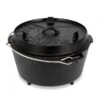 Petromax Feuertopf Ft9 (Dutch Oven) Aus Gusseisen - Inhalt Topf (max.): 7,5 Liter - Schwarz - 10,4kg