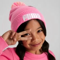 Puma Wintermütze (Pompon) Small World Pom Beanie Pink Kinder -Günstiges Draussen Herz Geschäft Puma mutze Small World Pom 024073 02 3 960x960 1