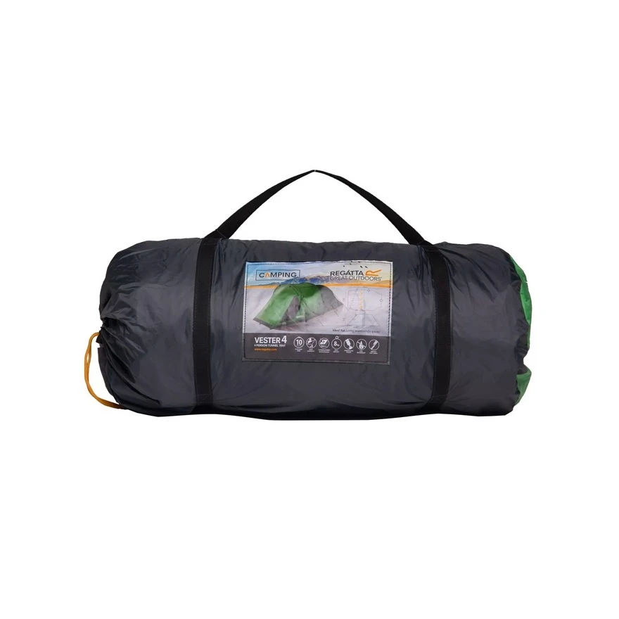 Regatta Campingzelt Vester - Wasserabweisend, 1 Eingange, Für 4 Personen - Grün 9 Regatta Campingzelt Vester - Wasserabweisend, 1 Eingange, Für 4 Personen - Grün – Bild 9