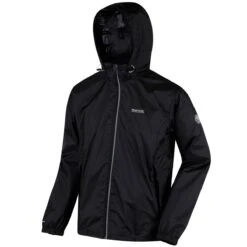 Regatta Regenjacke Lyle IV (wasserdicht, Versiegelte Nähte, Atmungsaktives Netzfutter) Schwarz Herren -Günstiges Draussen Herz Geschäft Regatta RMW283 800 Lyle IV 1200x1200 1