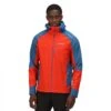 Regatta Ganzjahresjacke Highton Pro (wasserdicht, Atmungsaktiv Und Mit Eingebauter Taschenlampe) Feuerrot/blau Herren