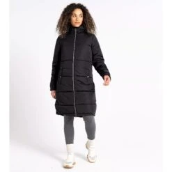 Dare2B Winter-Steppjacke Reputable II (wattierte Jacke, Wasserdicht) Schwarz Damen