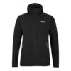 Salewa Fleecejacke Nuvolo Mit Kapuze (warm, Atmungsaktiv) Schwarz Herren