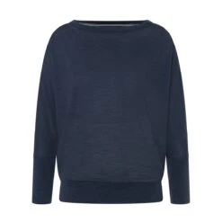 Super.natural Super Natural Yoga-Langarmshirt Kula Top (Merinowolle) Dunkelblau Damen -Günstiges Draussen Herz Geschäft SN SNW006570 I22 Kula Top 3 1200x1200 1