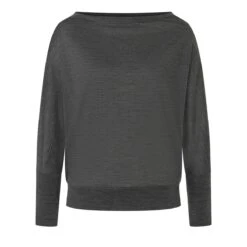 Super.natural Super Natural Yoga-Langarmshirt Kula Top (Merinowolle) Grau Damen -Günstiges Draussen Herz Geschäft SN SNW006570 U66 Kula Top 3 1200x1200 1