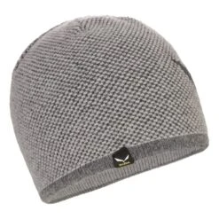 Salewa Wollmütze (Beanie) Ortles Wool (weich, Warm, Atmungsaktiv) Grau - 1 Stück -Günstiges Draussen Herz Geschäft Salewa 25363 0401 Ortles WO Beanie 2 980x980 1