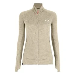 Salewa Wander-Fleecejacke Pedroc Polarlite (leicht, Bequem, Warm) Beige Damen